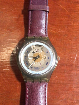 swatch  中古 機械錶  背透swatch  老款 機