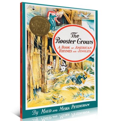 美國凱迪克金獎 英文繪本圖畫書 The Rooster Crows 公雞 童謠韻文繪本 鵝媽媽 A Book of Am