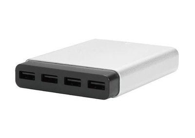 Just Mobile AluCharge™ 鋁質USB四埠智慧充電器
