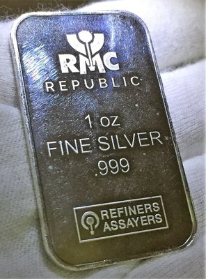 «自由銀»Republic Metals Corporation (RMC) 品牌銀條 (1 toz) #114