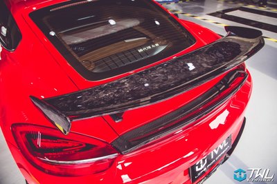TWL台灣碳纖 Porsche保時捷  981 GTS 碳纖維 藍寶堅尼 卡夢 GT4大尾翼 套件改裝 台灣製造