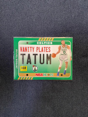 Hoops Vanity Plates Jayson Tatum NBA 球員卡 特卡 塞爾提克