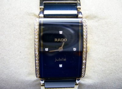 [吉宏精品交流中心]RADO 雷達 Integral 精密陶瓷 黑面 原鑲真鑽 石英 女錶(1)