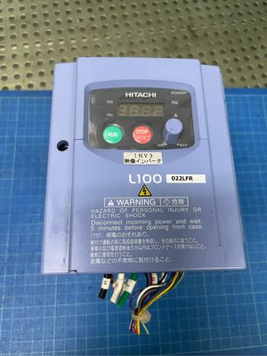 HITACHI L100-022LFR 2.2KW 3HP 220V inverter 變頻器(PLC)