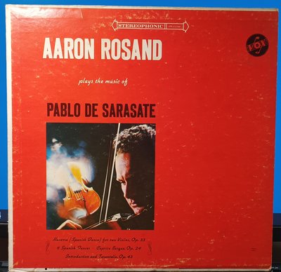黑膠 Aaron Rosand 亞倫羅桑 - Sarasate 薩拉沙泰 小提琴曲集 (美版VOX)