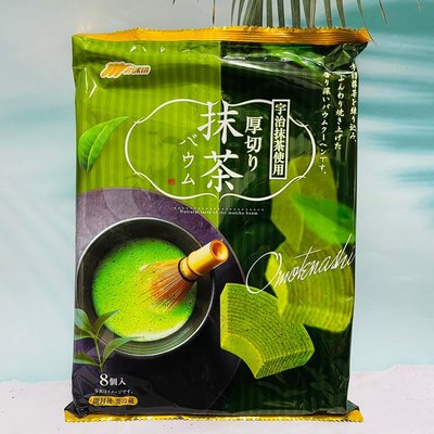 日本 Marukin 丸金 厚切抹茶年輪蛋糕 使用宇治抹茶(8個入)
