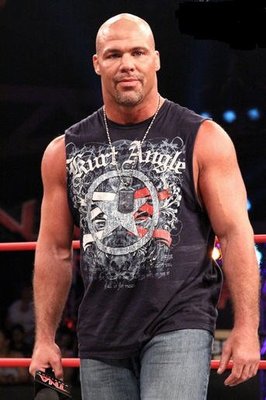 [美國瘋潮]正版TNA Kurt Angle Warrior Tee 美國勇士藍色款衣服特價 前WWE ECW冠軍