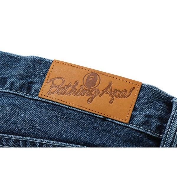 A bathing ape bape twin sta baggy denim pants 老二爆漿褲陳冠希著用