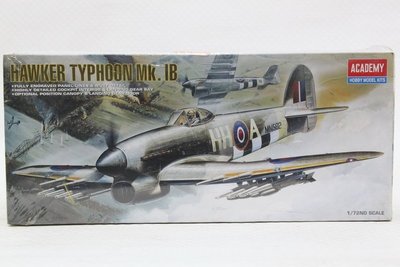 【統一模型】ACADEMY《英國皇家空軍戰鬥機 HAWKER TYPHOON MK.IB》1:72 # 1664