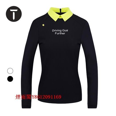 特賣-新品T/歐巡賽高爾夫女裝長袖T恤22秋冬時尚運動修身POLO衫 EF222PC161
