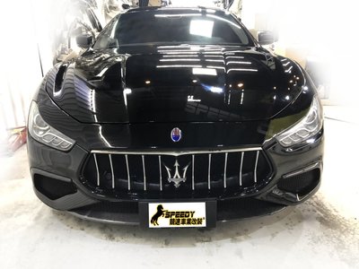 Maserati 瑪莎拉蒂 Ghibli GTS 前保 水箱罩  碳纖維 carbon 前下/風刀 實車
