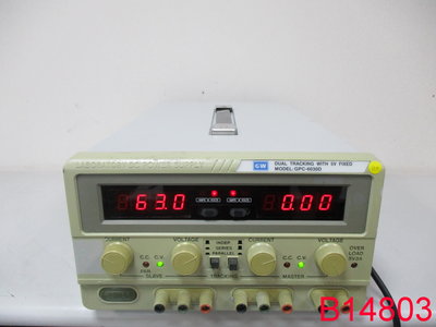 【全冠】GW固緯 DC0~60V3A375W 可調式直流電源供應器 GPC-6030D (B14803)