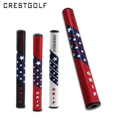 特賣-高爾夫球 高爾夫用品 高爾夫桿套高爾夫星星球桿握把 PU材質高爾夫推桿握把黑白紅三色可選