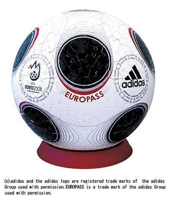 日本正版拼圖 世足愛迪達紀念款 540片3D球型絕版拼圖