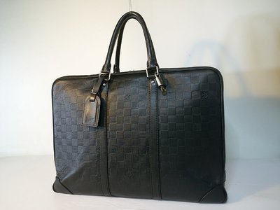 Louis Vuitton LV DamieLine 黑色皮革公事包