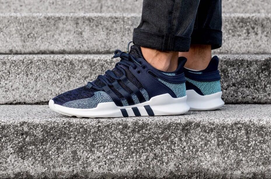 Adidas eqt support shop adv ck parley海洋聯名款白色款