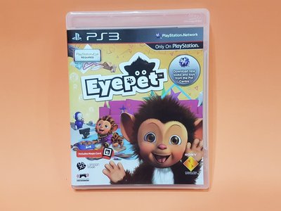 SONY PS3專用遊戲 EyePet擴增實境飼養虛擬寵物小猴/新型態寵物養成遊戲。注意！需搭配PS Eye 視訊攝影機