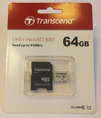 @淡水無國界@ 創見 UHS-I MicroSD 300S 64G 記憶卡 C10 64GB U1 TF卡 手機記憶卡