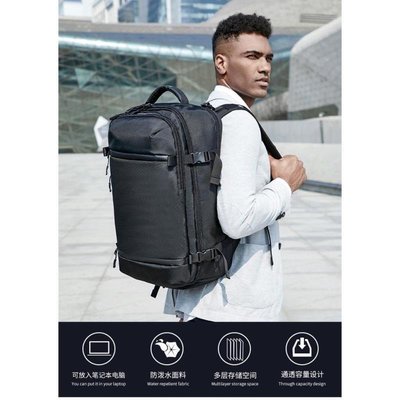 ozuko男士背包後背包男商務筆電背包戶外多功能防水旅行包