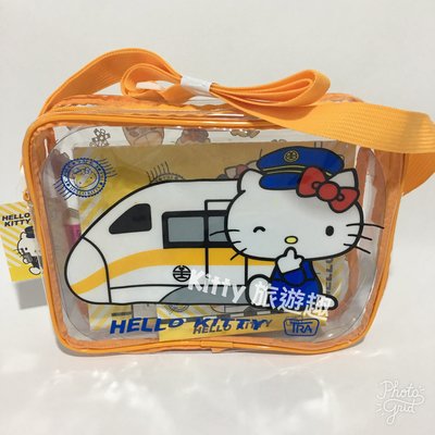 [Kitty 旅遊趣] Hello Kitty 新太魯閣列車系列 12色蠟筆繪本組 凱蒂貓 透明斜背包 禮物