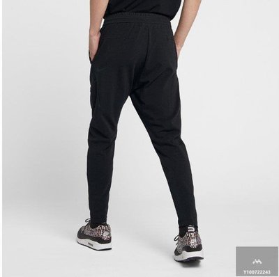 【Fashion™潮牌購】Nike Tech Fleece 棉質 運動 長褲 窄管 黑色 AR1551-010