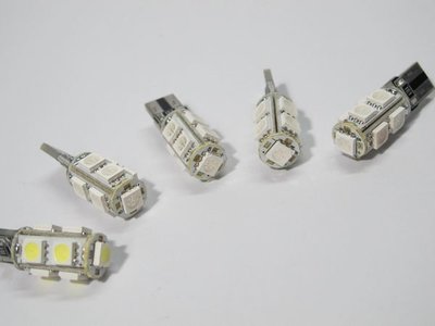T10 解碼 LED 9SMD CANBUS 小燈 定位燈  BENZ 賓士BMW 白.藍.黃.綠
