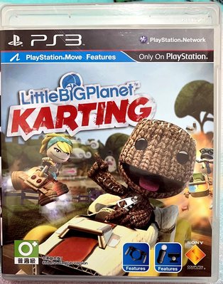 幸運小兔 PS3 小小大星球 布娃娃也賽車 中英文合版 Little Big Planet Karting