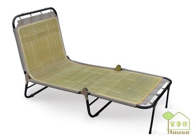 [ 家事達] TMT 台灣 竹蓆椅面包邊床 躺椅(TAT-017) 特價