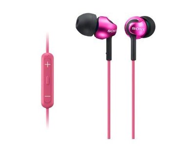Bz Store 日本境內版 SONY MDR-EX110IP 封閉型 耳塞式 耳機 支援智慧型手機 紫紅