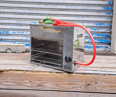 二手~營業用 紅外線 上火2管 烤箱 烤肉爐 烤爐~桶裝瓦斯適用