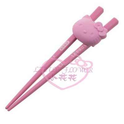 ♥ 小公主日本精品♥ hello kitty凱蒂貓塑膠造型 粉色學習筷 練習筷 兒童筷 16.5cm~預(2)