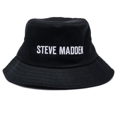 【AYW】STEVE MADDEN CLASSIC LOGO BUCKET HAT 黑白 經典刺繡 漁夫帽 遮陽帽 帽子