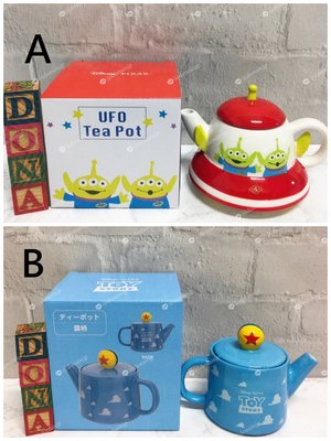🌸Dona代購🌸現貨 日本正版 迪士尼 玩具總動員 三眼怪UFO幽浮 雲朵 下午茶茶壺/茶具 B19