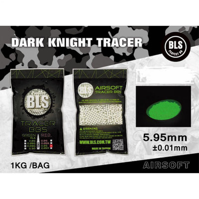 BLS 6mm超精密 『夜光彈 螢光彈 0.2g、0.25g BB彈 綠色』超亮的唷 (約5000顆)