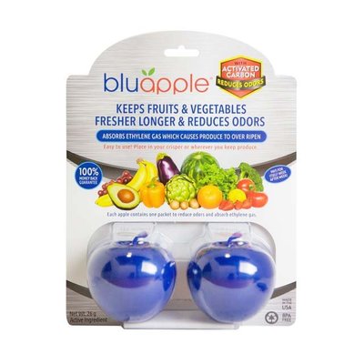 【愛美莉】公司貨 Bluapple (藍蘋果) 蔬果保鮮劑(兩入組) 食物保鮮/冰箱除臭/防腐 美國製造 專利技術