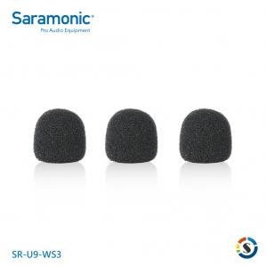 【 楓笛】 Saramonic SR-U9-WS3 (3入) 領夾式麥克風 防風綿套  公司貨