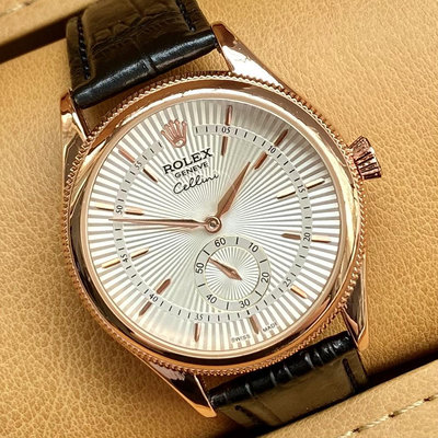 Cellini 男士手錶皮革手錶假指針手錶時尚商務手錶 39 毫米
