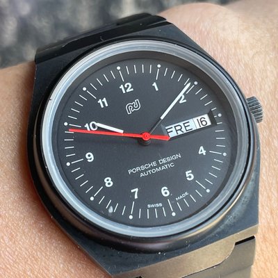 楽時計 歐飛納 Orfina Porsche Design 捍衛戰士第一集 主角配戴的同廠牌 自動上鍊腕錶 PVD w