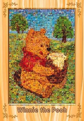 1000-178 絕版 馬賽克 蒙太奇 1000片日本進口拼圖 迪士尼 Winnie the Pooh 小熊維尼