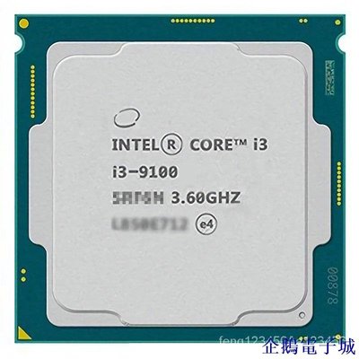 溜溜雜貨檔好貨Intel/英特爾I3 9100散片cpu集顯適用H310 b365