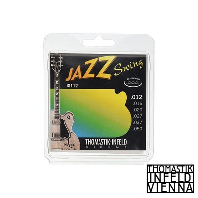 【又昇樂器 . 音響】奧地利製 Thomastik-Infeld Jazz Swing JS112 爵士吉他平滑弦