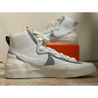 Sacai x Nike Blazer Mid 解構 灰白板 BV0072-100現貨潮鞋