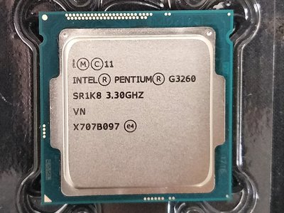【含稅】Intel Pentium G3260 3.3G 2C2T 1150 53W 正式CPU 一年保 內建HD