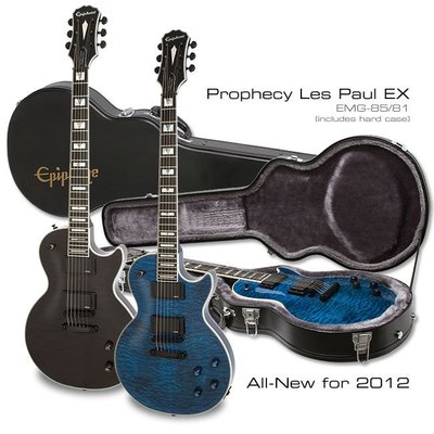 【現代樂器】預定！全新 Epiphone Prophecy Les Paul Custom EX 電吉他 藍色款