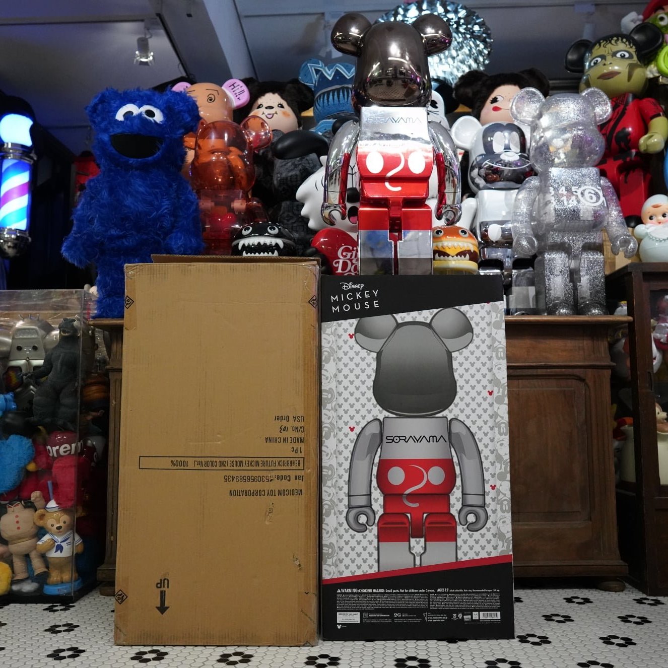 三方聯名 BE@RBRICK 空山基 未來米奇 (Future Mickey v2) 1000%