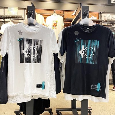 現貨熱銷-大牌潮款Nike耐吉男子KD杜蘭特籃球訓練休閑圓領速干半袖短袖T恤衫DD9276