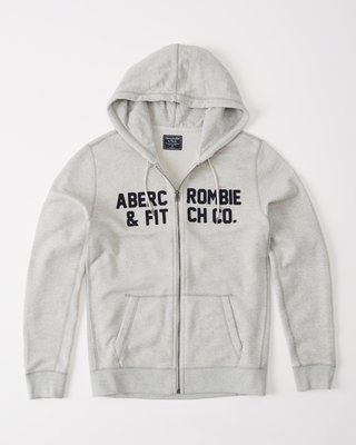 【A&F男生館】Abercrombie&Fitch LOGO貼布連帽外套【AF010F5】(S-M-L-XL)
