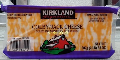 【小如的店】COSTCO好市多代購~Kirkland 柯比傑克乾酪塊/乳酪塊(每塊907g) 907581