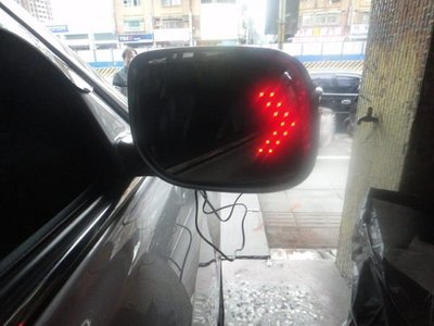(柚子車舖) 豐田 2008-2009 WISH 1.5代 鍍鉻雙箭頭LED方向燈後視鏡片(專用卡榫式) b