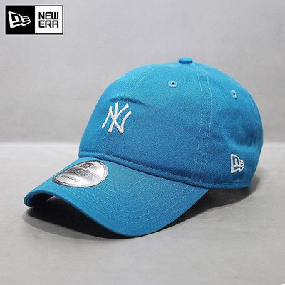 小Z代購#NewEra帽子韓國紐亦華MLB棒球帽軟頂中標NY洋基鴨舌帽天藍色